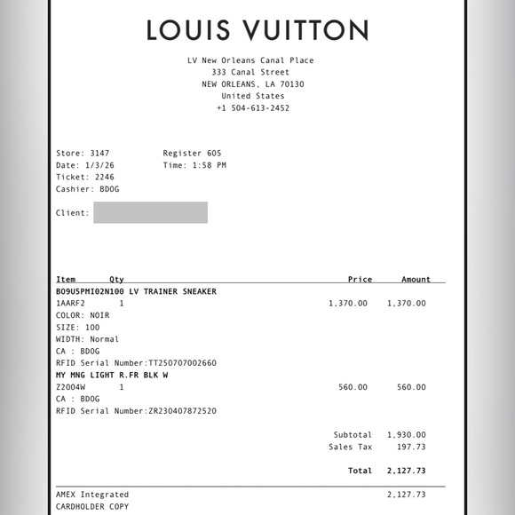 Louis Vuitton Black and White Men's Trainer Sneakers - US Size 11 - Picture 9 of 10